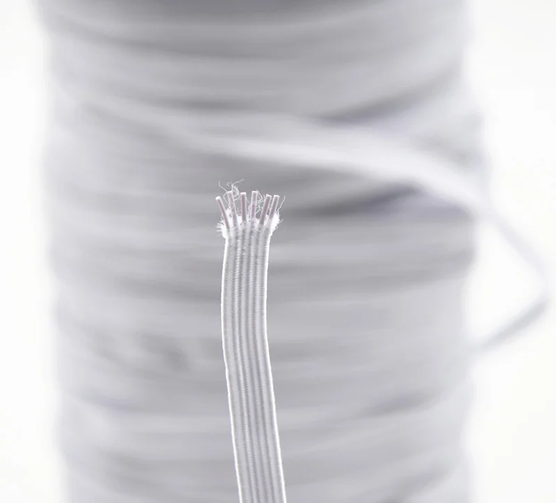 1 рулон эластичная лента Черно Белая нейлоновая резинка тесьма прочная веревка