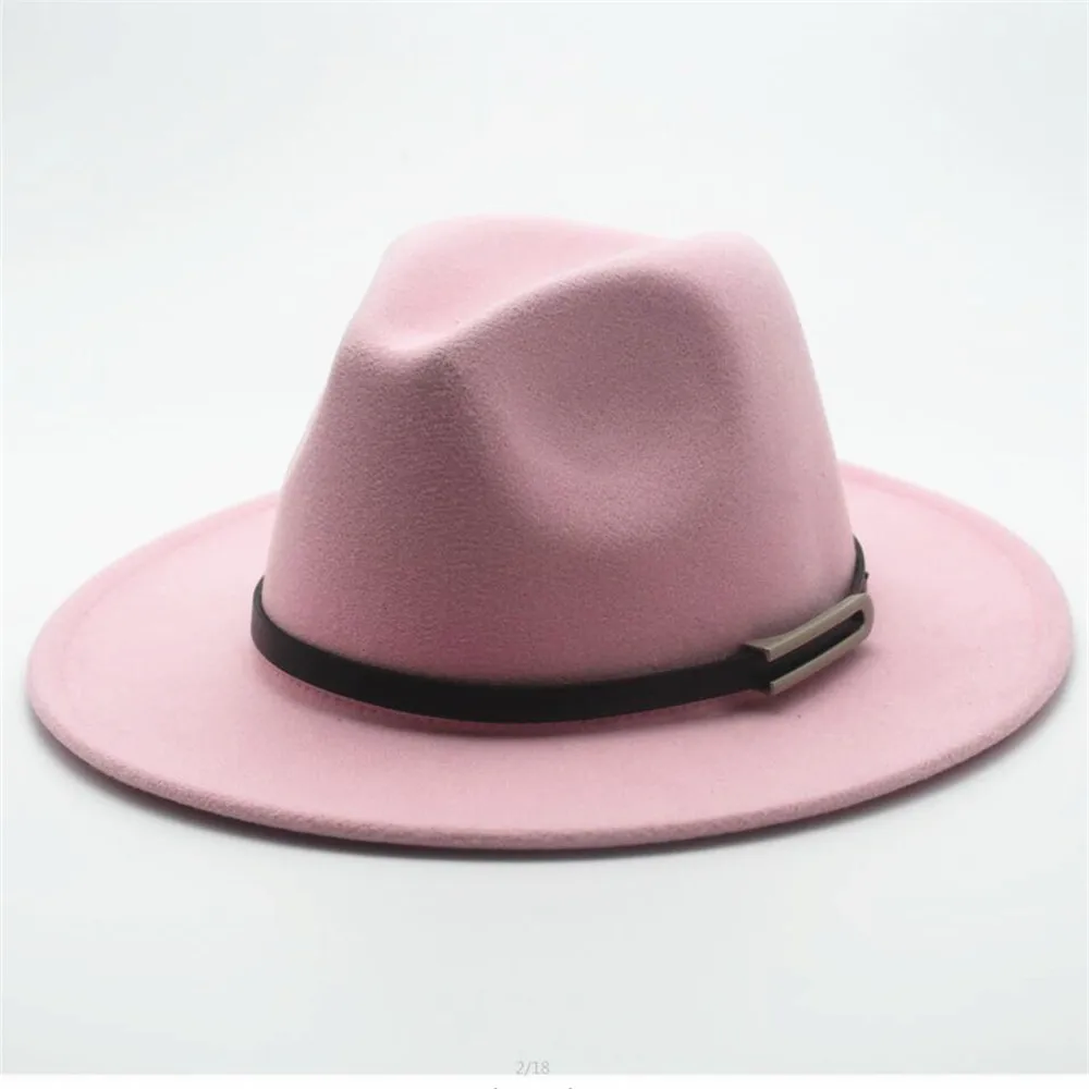 Мужская фетровая шляпа с поясом широкими полями шерстяная Трилби популярная