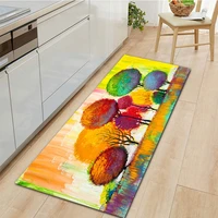 color tree print entrance doormat rectangle home kitchen carpet non slip bath mat living room corridor decoration area rugs