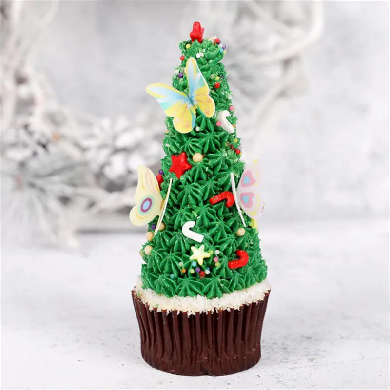 Украшение на день рождения свадьбу торт Смешанная бабочка съедобные клейкие