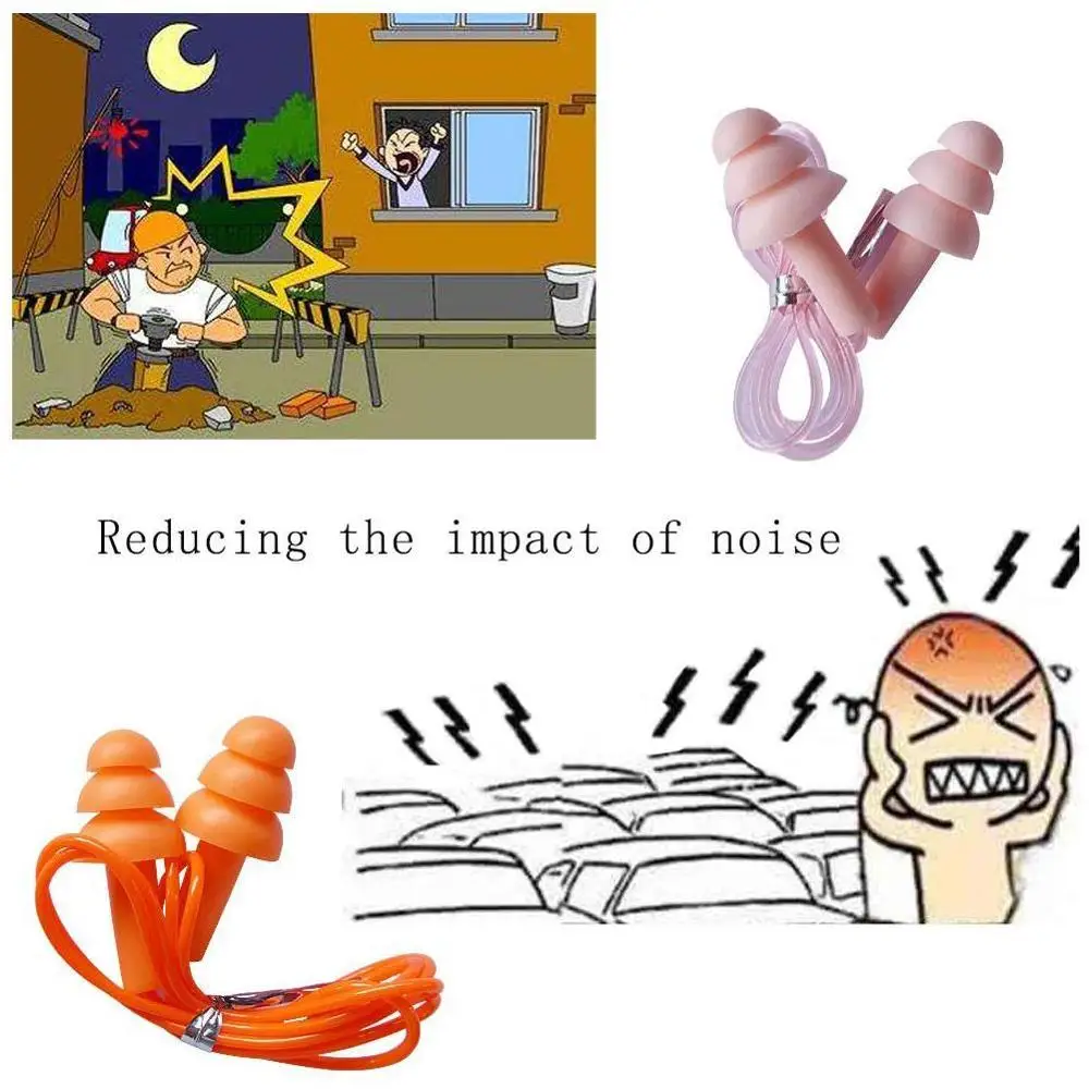 

1pc boxed silicone earplugs with sound insulation, noise reduction and environmental protection earplugs