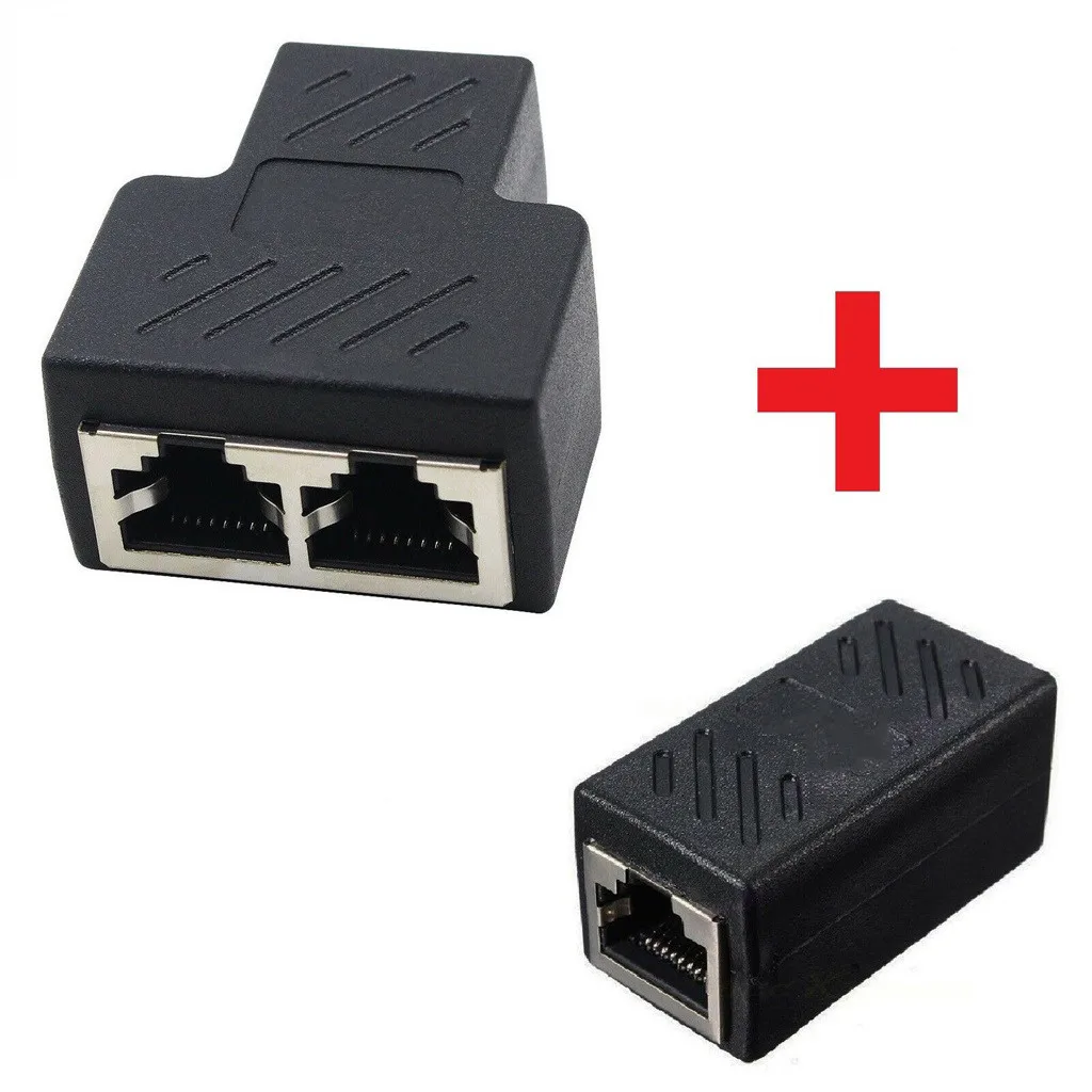 EPULA RJ45 CAT5 6 LAN Ethernet сплиттер коннектор адаптер + удлинитель соединитель разъем для