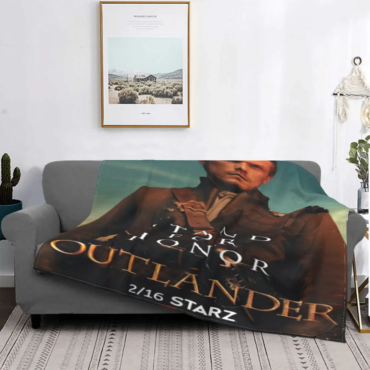 

Outlander-Manta de muselina a cuadros para niños, funda de sofá a cuadros, para serie de Tv, 1850