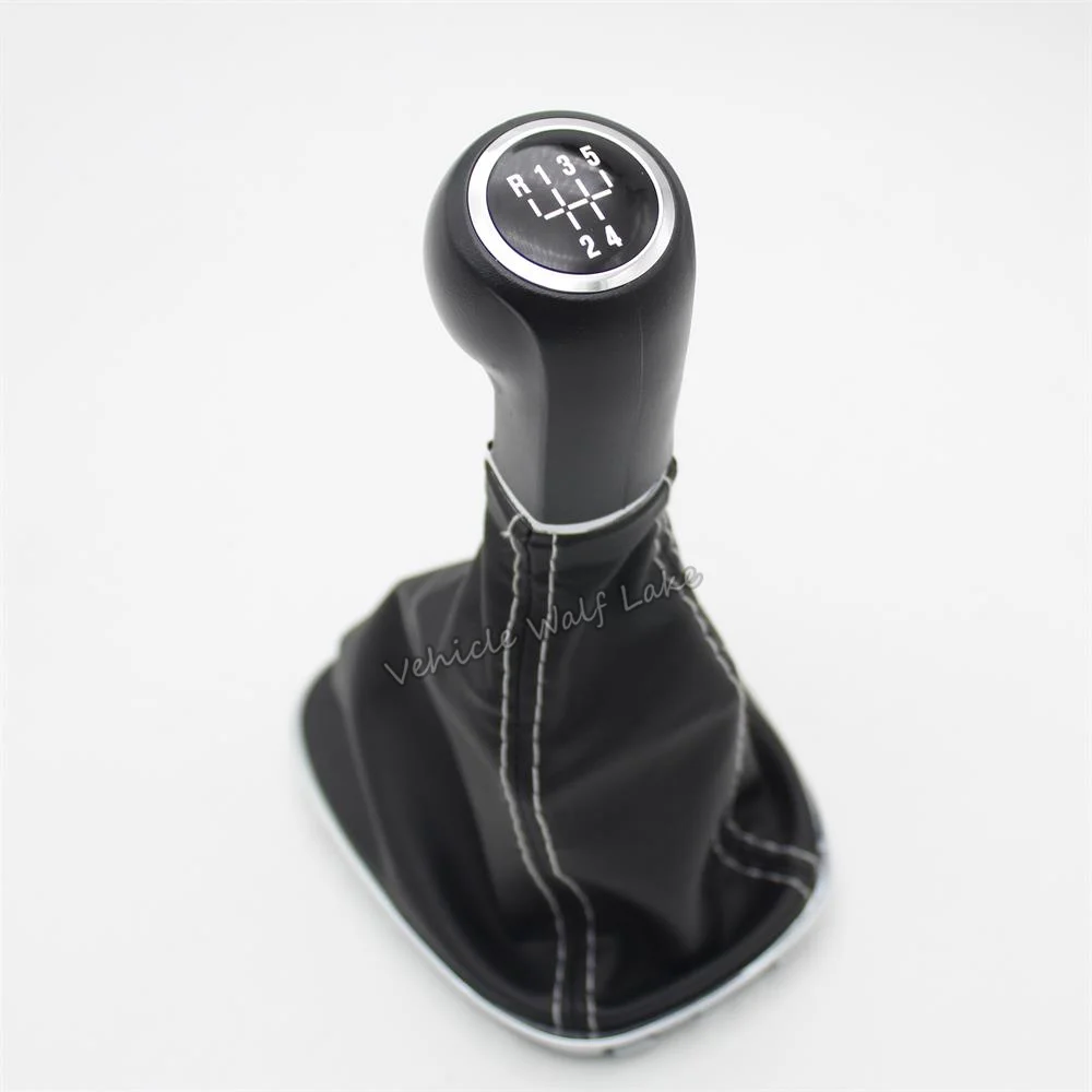 5 speed Для OPEL VAUXHALL Astra CORSA D 2006 2007 2008 2009 2010 2011 2012 2013 Новинка года 5/6 Скорость автомобильная ручка переключения передач с кожаные ботинки - Название цвета: 5 speed