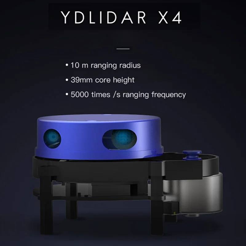 

YDLIDAR X4 360° Laser Range Scanner Laser Radar Scanner Sensor Module 10m for ROS 3D Reconstruction