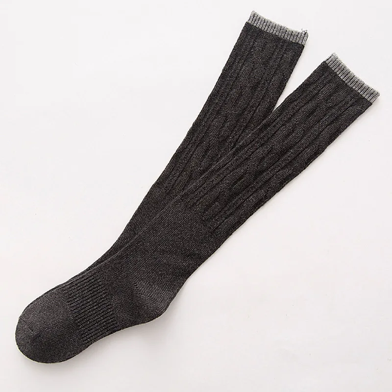 

New Winter Women Socks Stockings Over Knee Socks Women Thick Crochet Over The Knee Thigh High Socks Twist Hose Warm Stockings