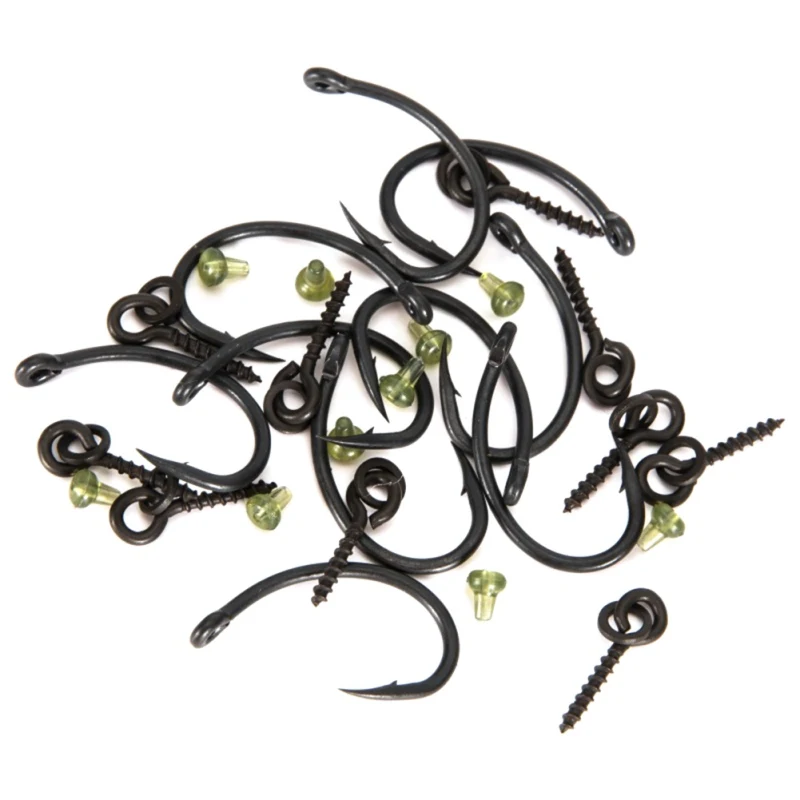 

Cross-border European Squid Fishing Group Set Fishing Line Group 30PCS Combination Boxed White Carp Rig Ring Stops