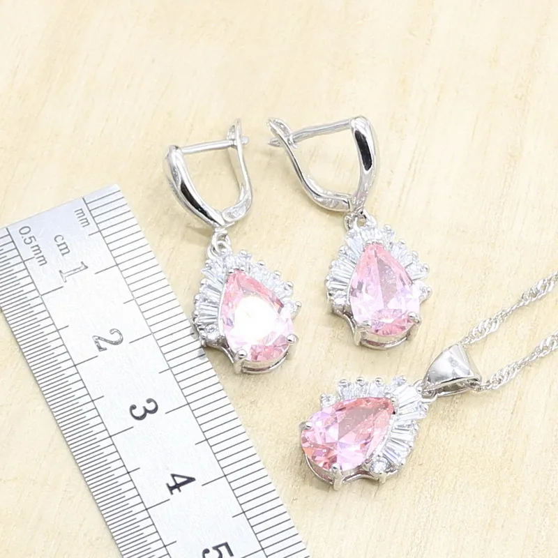 Комплект из колье серёг кольца и браслета серебристого цвета | Украшения