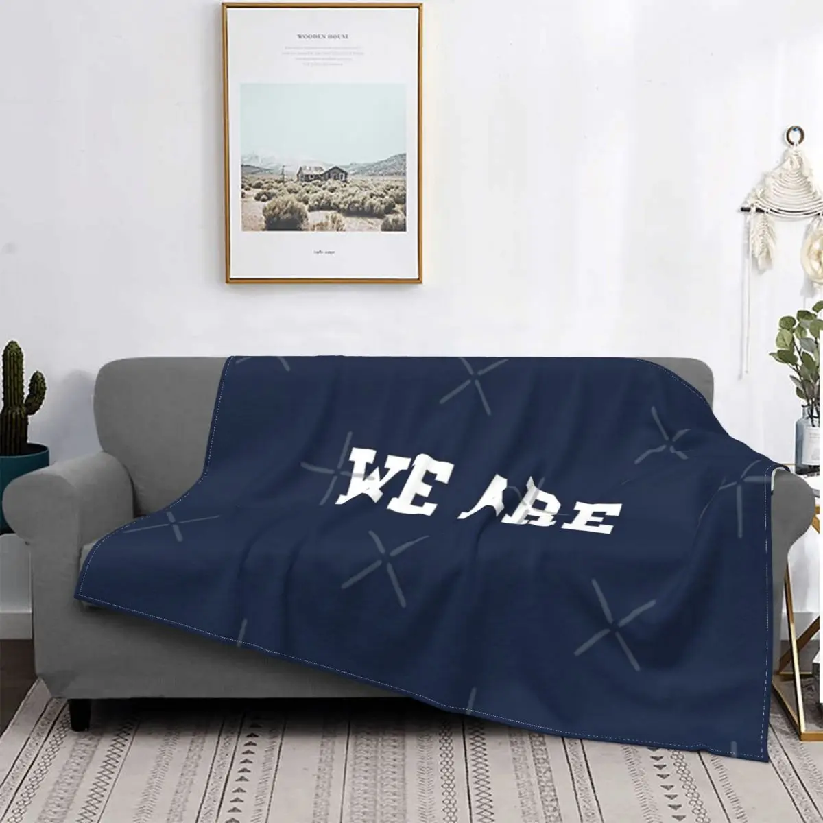

We Are Blanket-colcha a cuadros para cama, manta para sofá, 150