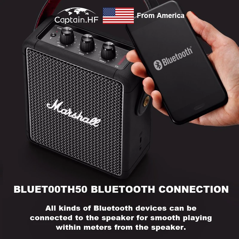 Портативный беспроводной Bluetooth динамик US Captain серия Stockwell II водонепроницаемость