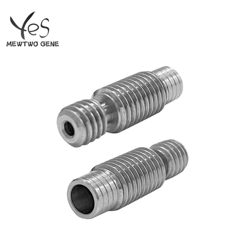 4 шт. детали для 3D-принтера с резьбой M6 нагревательная трубка E3D V6 металлическая