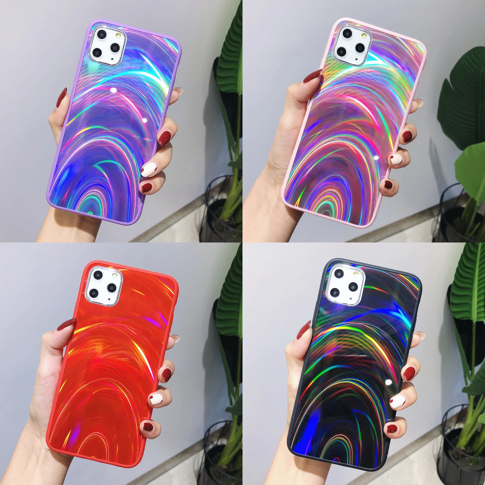 Чехол SUYACS для телефона с радужным градиентом iPhone 11 Pro Max XR XS X 7 8 6S Plus мягкая