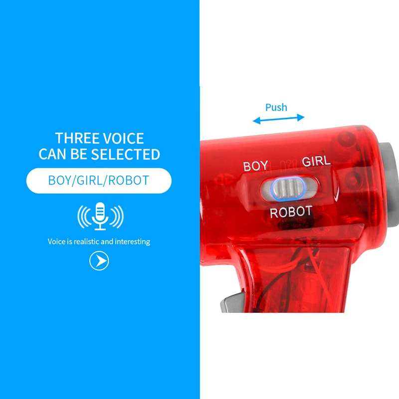 

Funny Multi Voice Changer Amplifier 3 Different Voices Fun Toy Speaker Kids Educational Toy Child Holding Speaker Birthday Gifts
