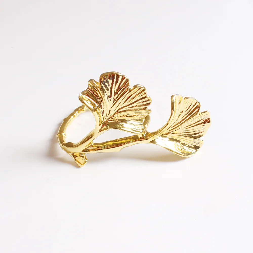 10 шт./лот модельная домашняя салфетка с листьями гинкго кольцевая