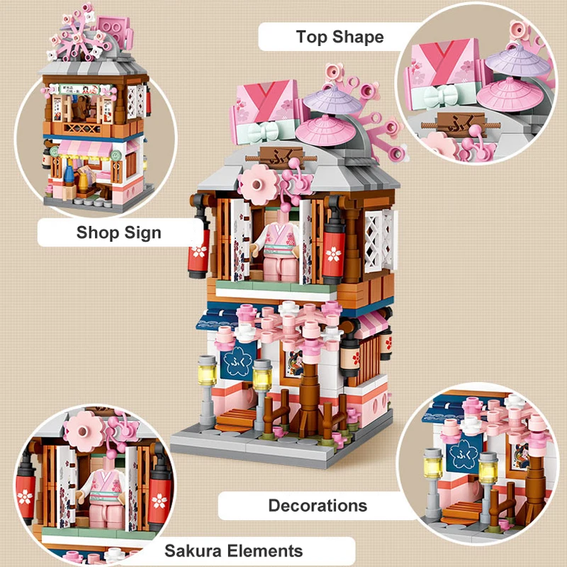 LOZ Street Shop миниатюрные строительные блоки для девочек и мальчиков подарок 3D