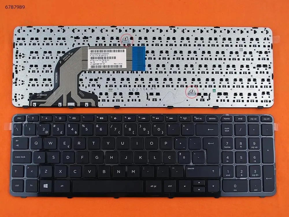 Сменная Клавиатура для ноутбука HP Pavilion 15 e n 250 G3 255 256 Глянцевая черная