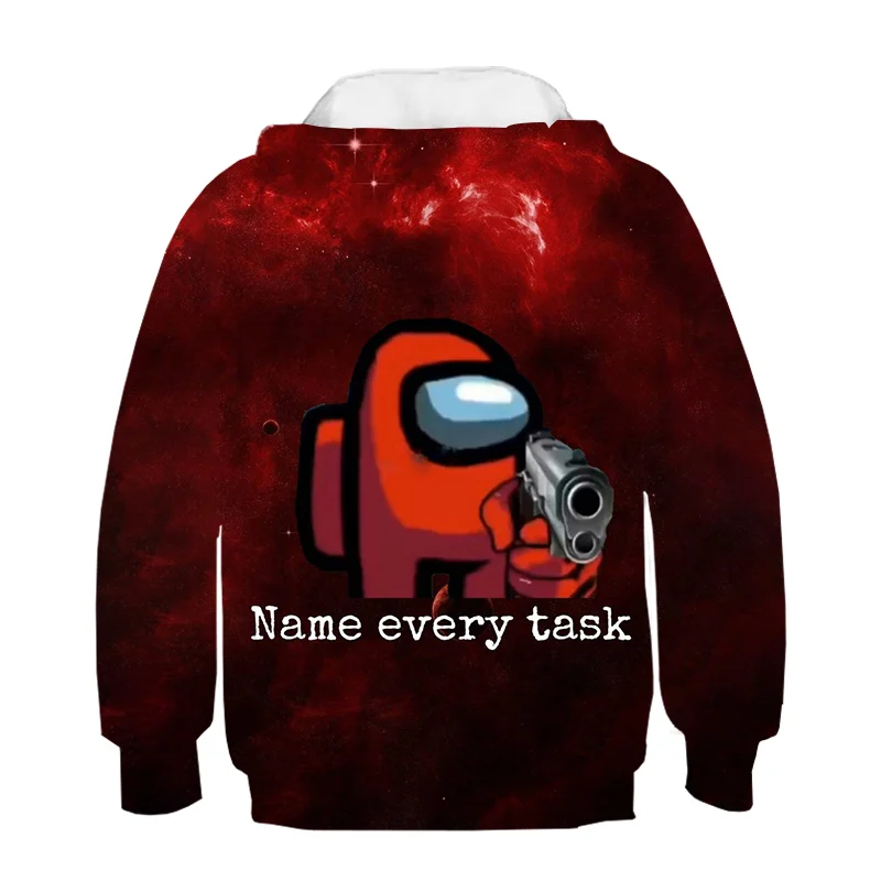 

Our game where American boy/girl hoodie 3D digital printing sweatshirt 4-14t kids fashion funny cartoon sweat