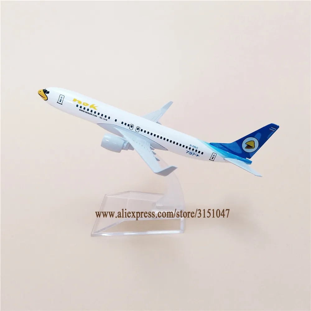 Белый тайский NOK эйр B737 Boeing 737 NOKAIR дыхательные пути модель самолета сплав металла