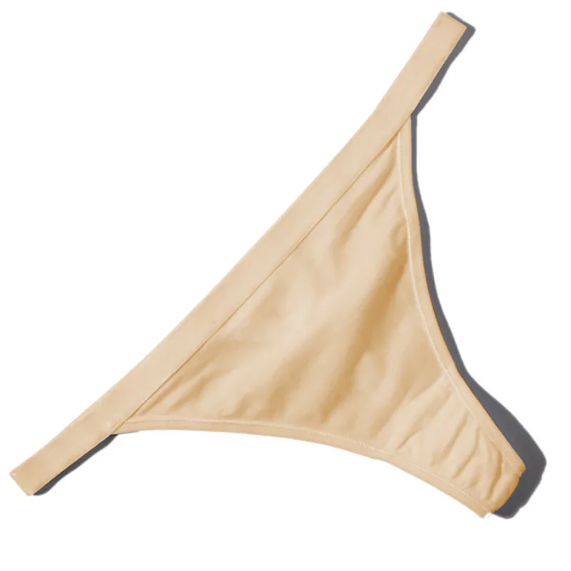 

Simple Design Sporty Style Cotton Thongs Panties Fashion Women Underwear Female Solid Underpants Sexy Lingerie