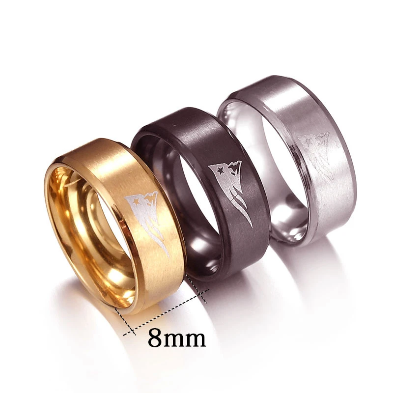 Новый Регби энтузиастов Нержавеющая сталь кольца для мужчин и женщин новый