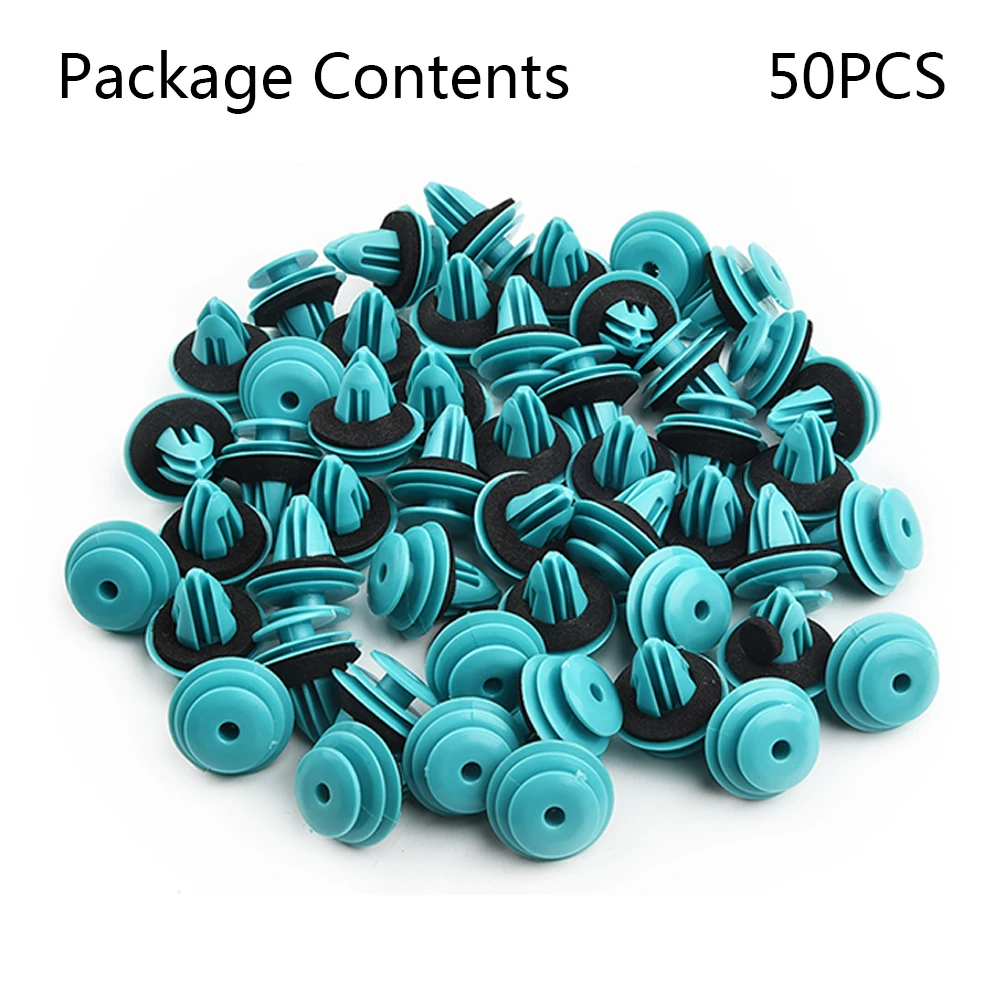 

50pcs Car Rivets For BMW E53 E60 E61 E39 E46 E52 Accessories Car Door Panel Clip Fastener Panel Retainer Fevder Bumper Fastener