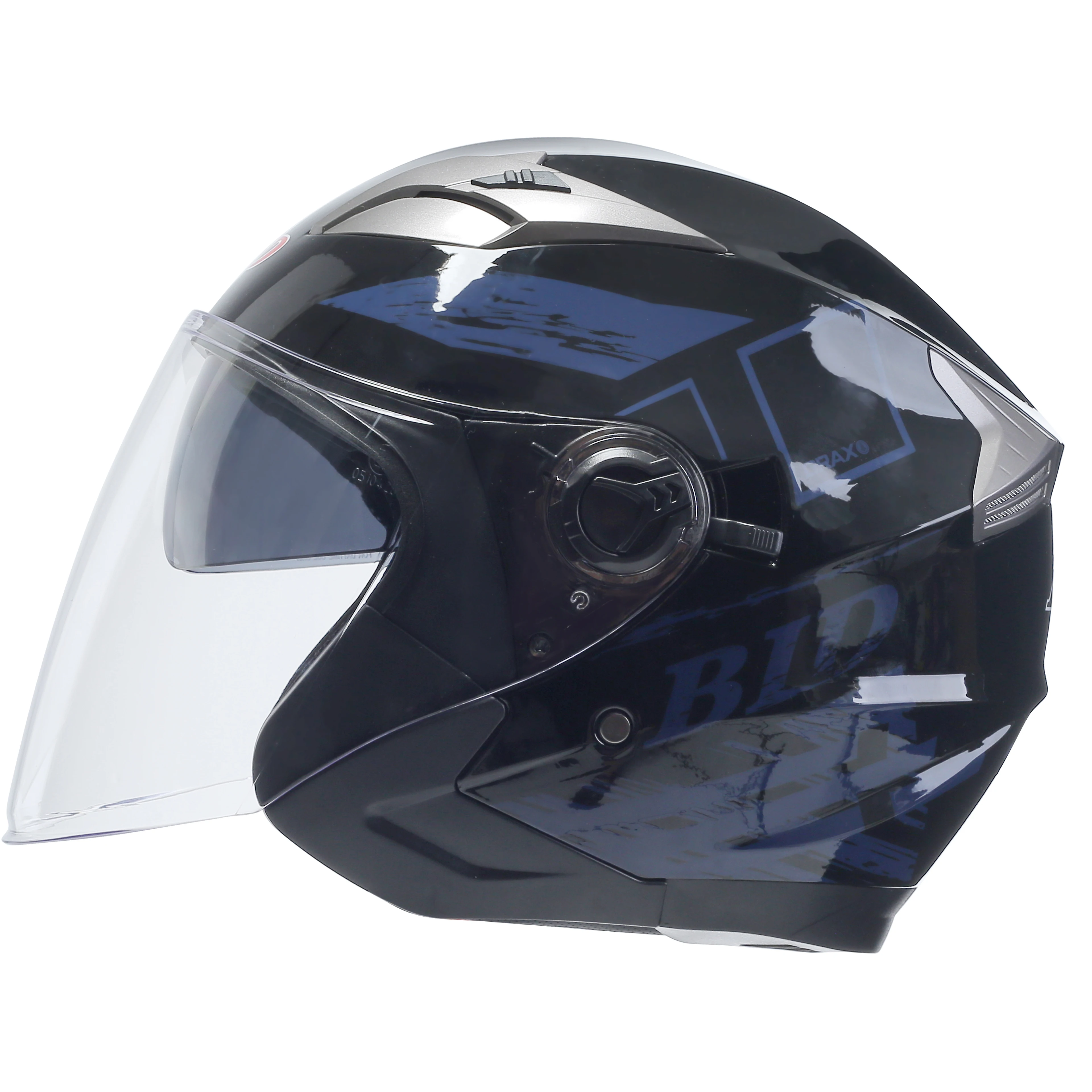 Винтажный мотоциклетный шлем BLD унисекс с двойными линзами для электрического