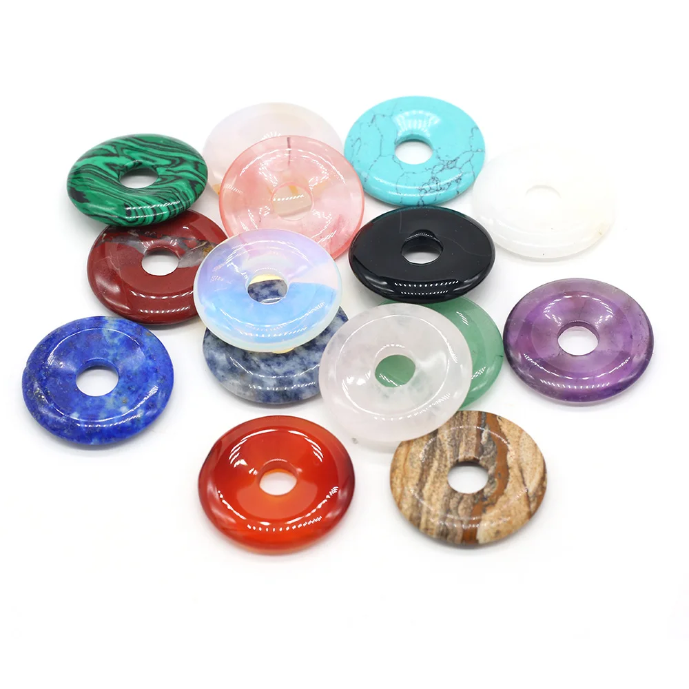 Бусины из натурального агата бирюзовые бусины с большим отверстием малахит опал