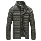 Мужская теплая куртка на утином пуху, легкая водонепроницаемая куртка, размеры до 6XL, на осень и зиму, 2021