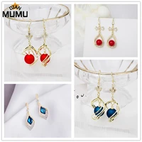 2021new fashion water drop frosted pearl earrings with diamonds trendy and elegant net red earrings