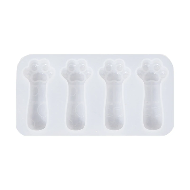 

4Cavities Cat Claws Sticks Toy Epoxy Resin Mold Handmade Ornaments Silicone Mold