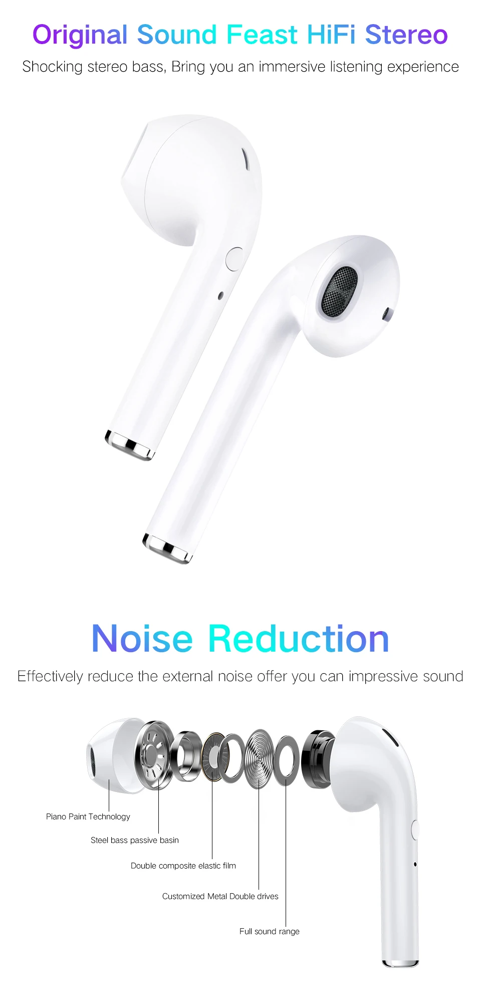 I11 i9s i7mini Tws Беспроводная bluetooth-гарнитура HD стерео V5.0 беспроводная гарнитура в уши с зарядной подставкой для всех смартфонов