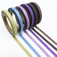 6pcsset glitter washi tape set different colors japanese stationery scrapbooking decorative tapes adhesive tape quality