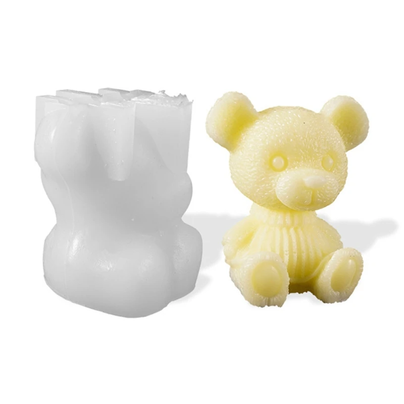 

3D Animals Ice Ball Epoxy Resin Mold Bear Dog Ice Cube Silicone Mould DIY Crafts Ornaments Casting Tool T84A