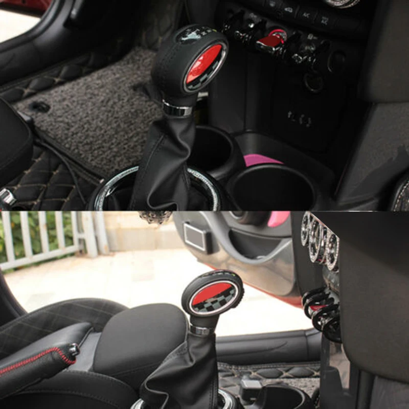 

2Pcs Car Gear Shift Knob Cover Sticker for MINI Cooper JCW F54 F55 F56 F57 F60