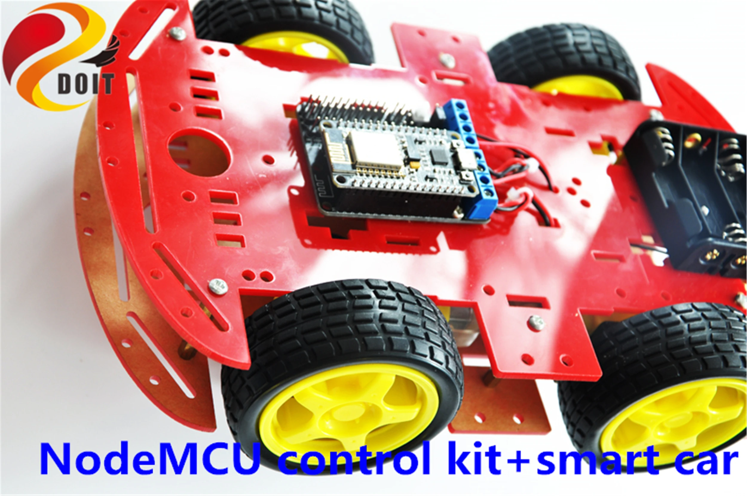 Умный 4WD робот автомобиль с Wi Fi управлением комплект шасси NodeMCU совместимый