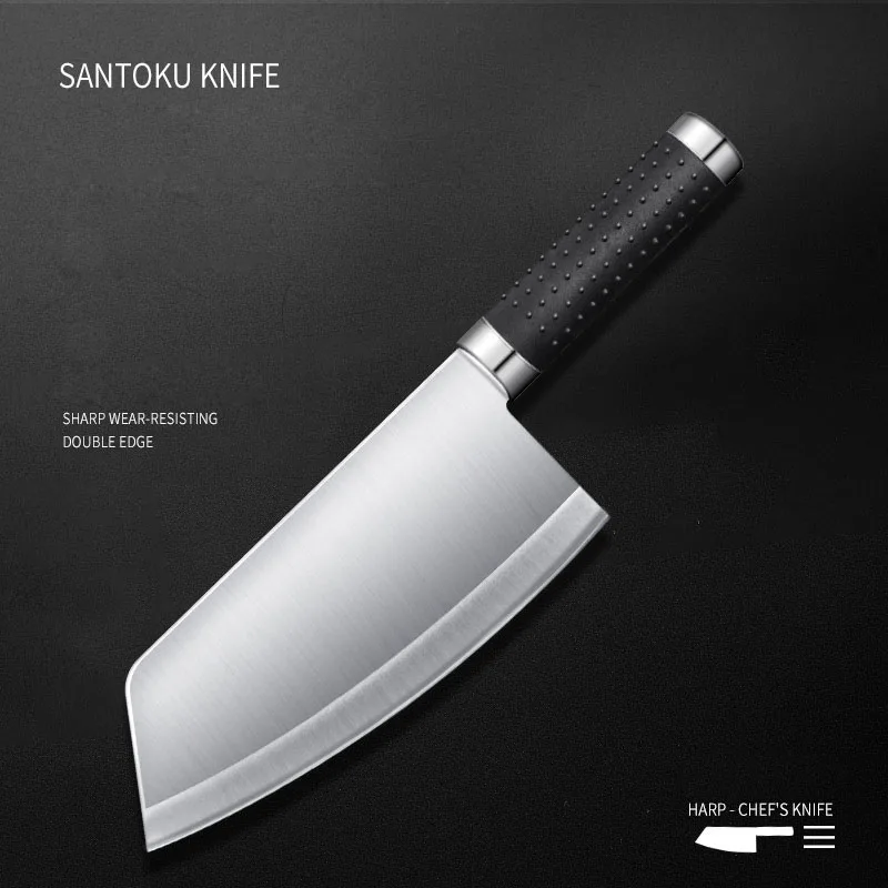 Chun 8 &quotдюймовый нож-Кливер из нержавеющей стали кухонный слайсер PP нескользящая