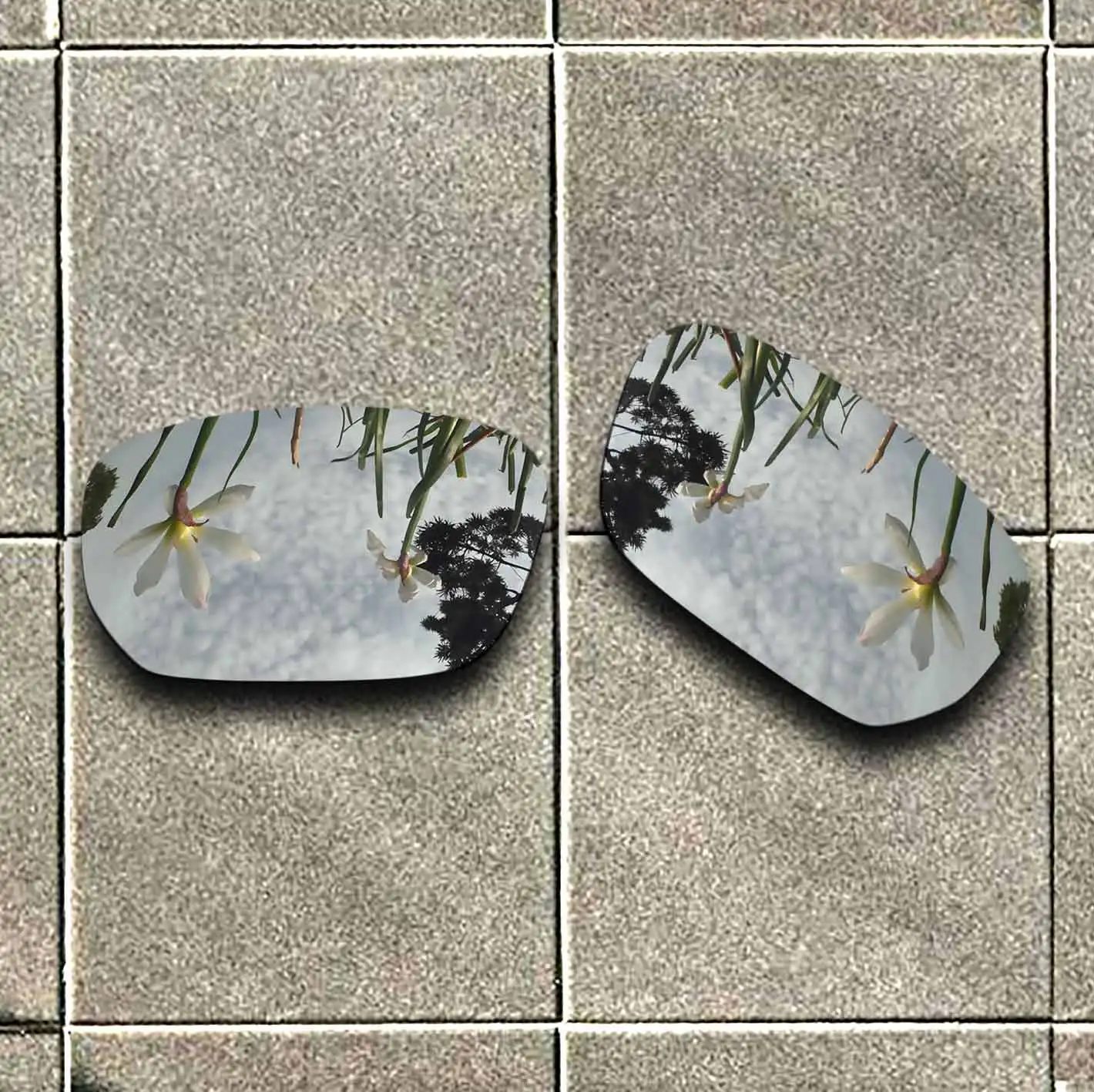 

Silver Titanium Polarized Sunglasses Replacement Lens for-Oakley Style Switch Frame 100% UV Protection Good Fitness