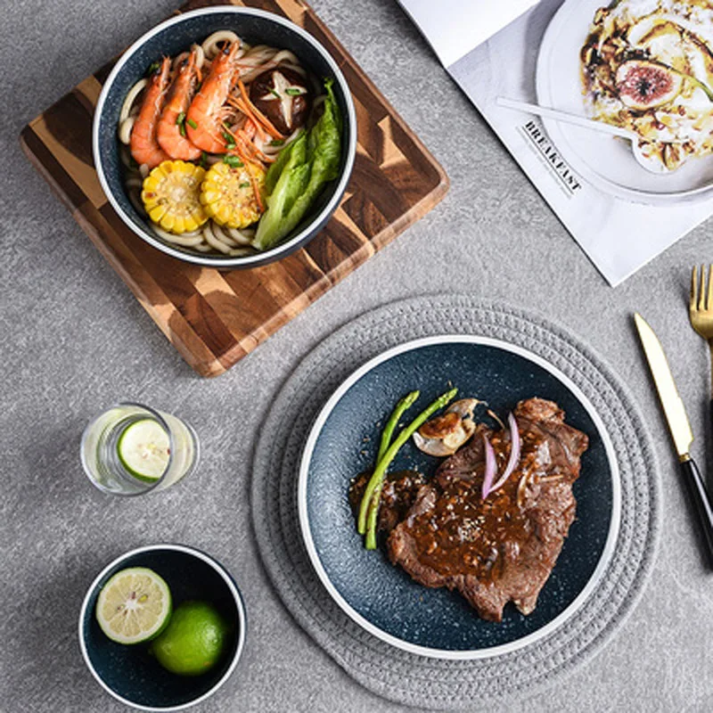 FANCITY Керамика японской кухни бытовой творческий Простое сочетание блюд высоким