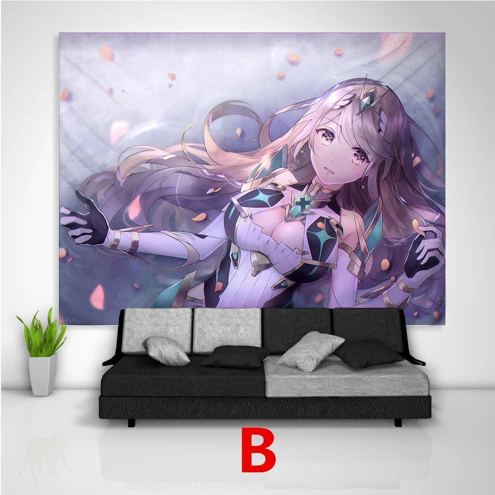 Xenoblade Chronicles 2 гобелен искусство настенные Чехлы для дивана, стола, кровати, домашний декор, подарок для общежития