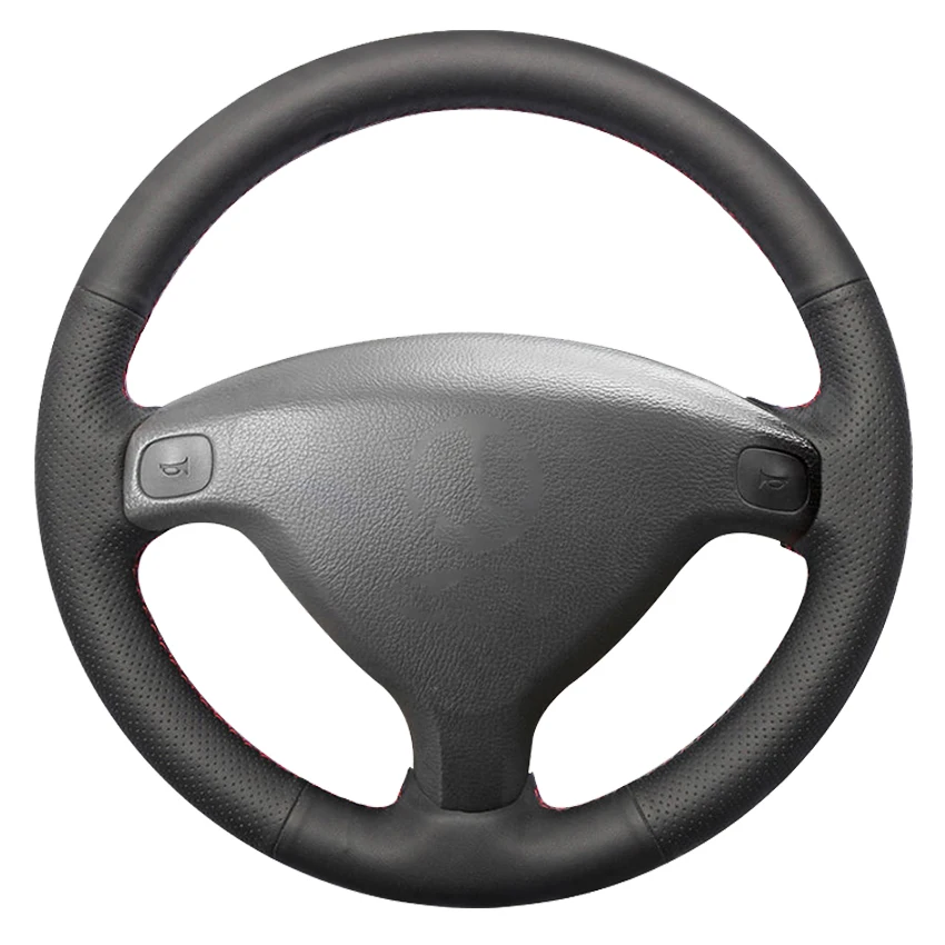 

Black Genuine Leather Car Steering Wheel Cover For Opel Astra (G) Zafira (A) 1998-2005 Agila (A) 2000-2004 Buick Sail