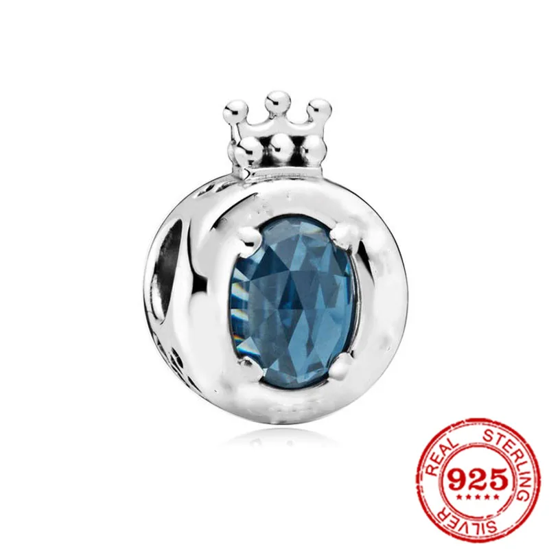 New 925 Silver Blue Asteroid Pangle Star Heart Ball Fit Pandora Original Bracelet Charms Beads For Women DIY Jewelry | Украшения и