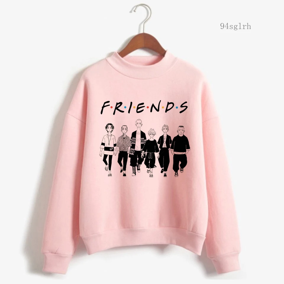 Толстовки с капюшоном принтом Токио Женская толстовка Повседневный пуловер в