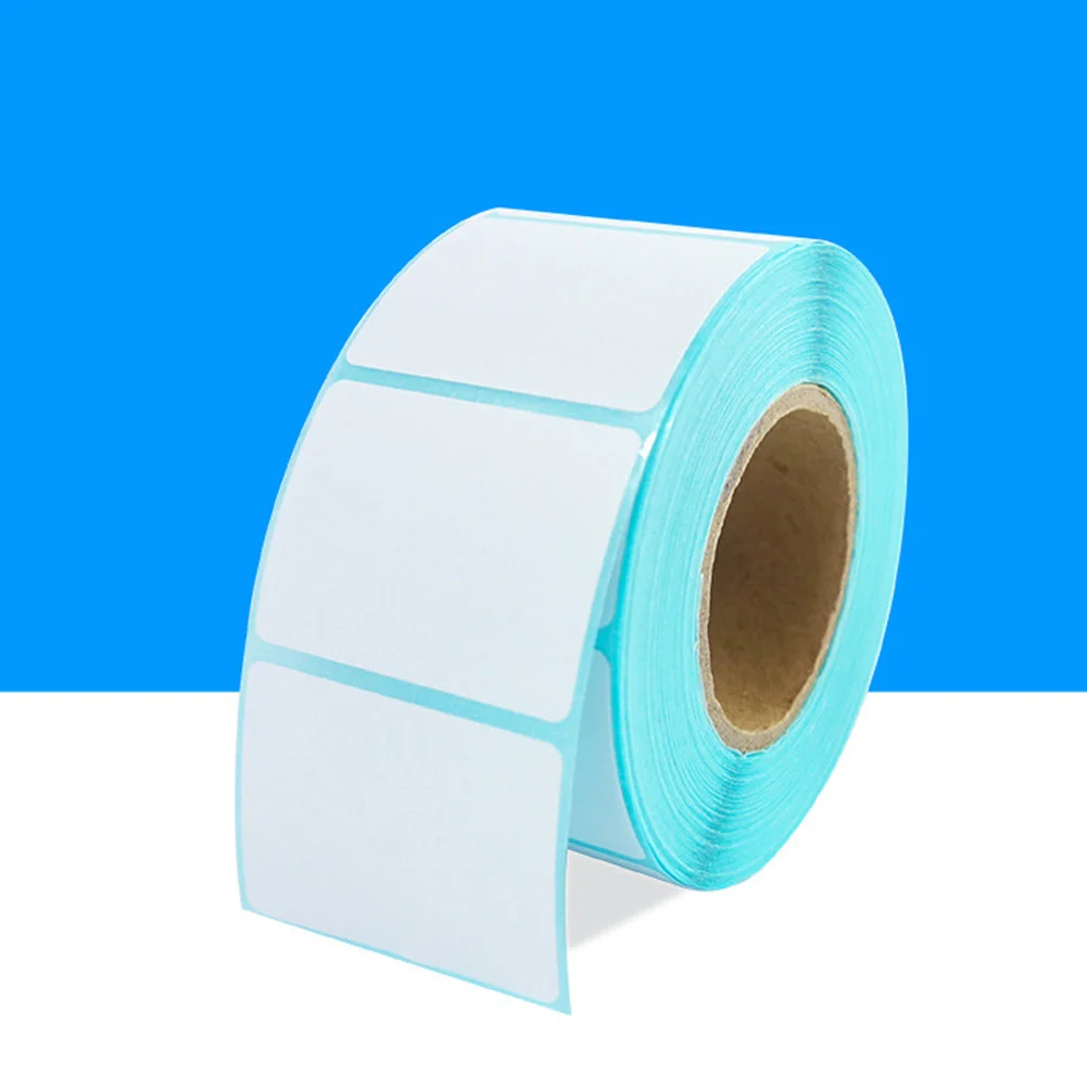 Клейкая термобумага белая этикетка 5*4 см Бытовая На рулонах наклейка 700 шт для