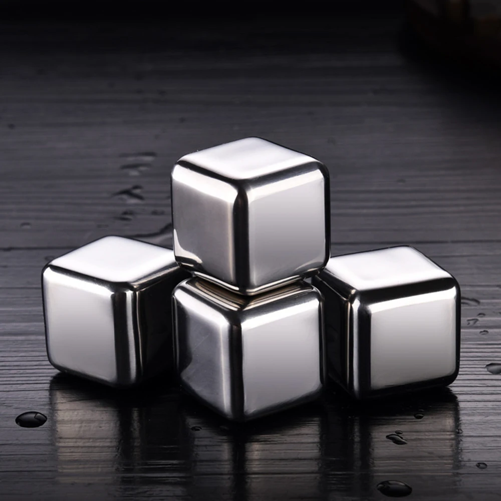 1 шт. многоразовые Нержавеющая сталь кубики льда металла Холодное сердце башня