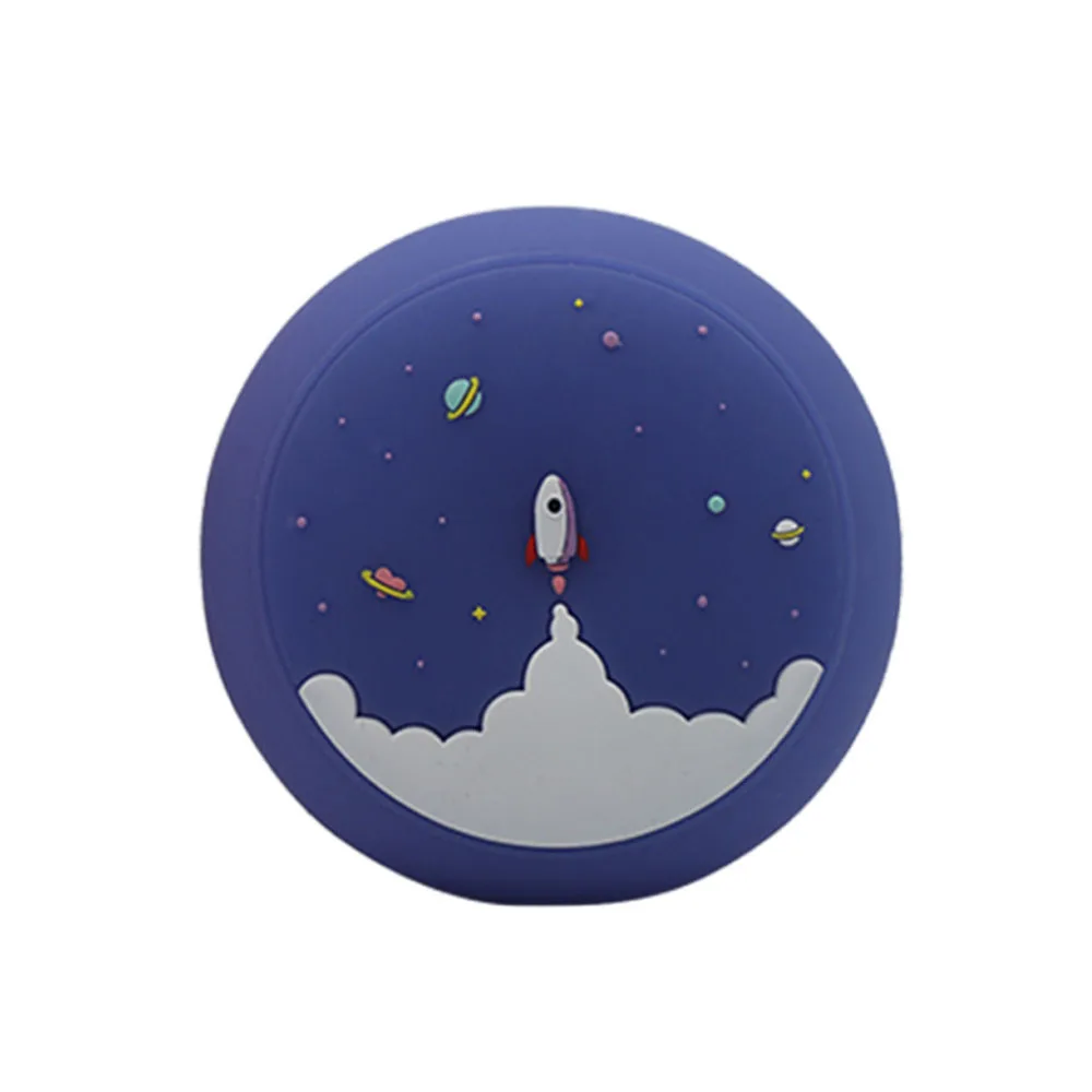 Космическая ракета ночник s для детей мультфильм умный датчик силиконовый ПЭТ