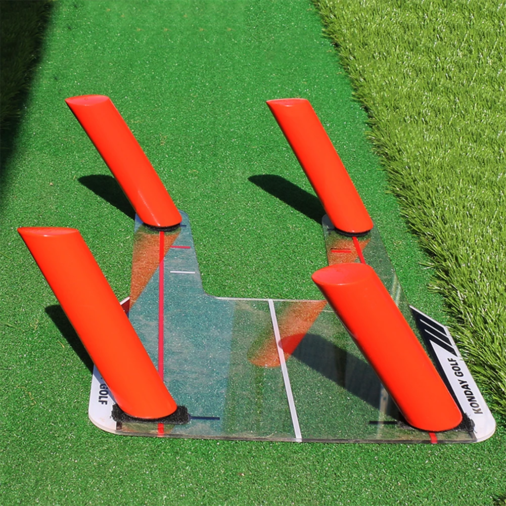 

Golf Swing Trainer Swing Straight Draw Fade Practice Mirror Golf Aiming Hitting Trainer Auxiliary Swing Coach Eye Liner