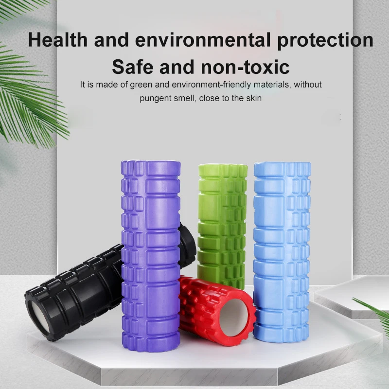

45cm Yoga Column Gym Press Back Fitness Foam Roller Pilates Muscle Massage Roller Exercise Back Soft Block Rollers For Yoga