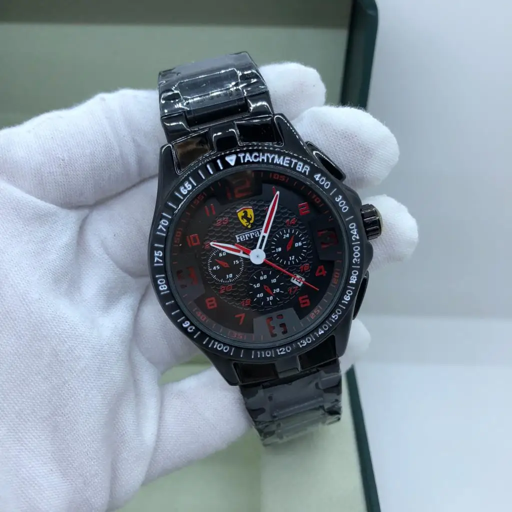 

Luxury Top Fashion Exquisite Processing Business About Men Stainless Steel Band Machinery Sport Quartz Watch