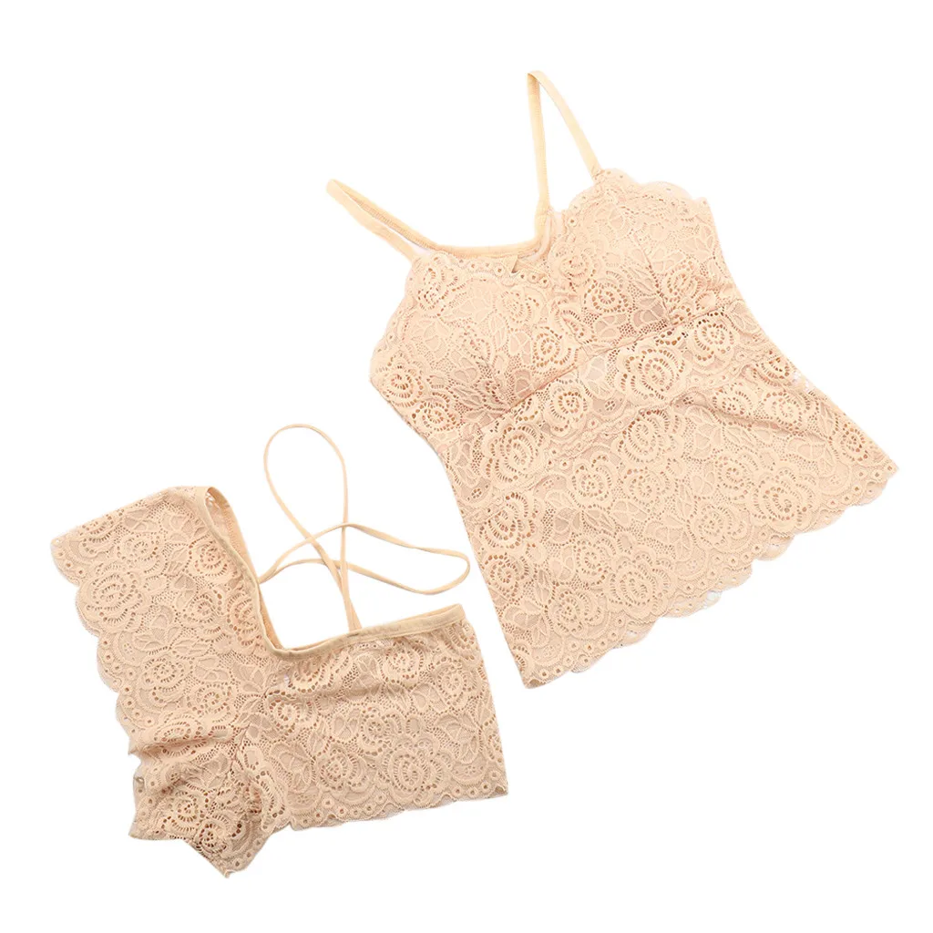 Женская пижама Осень-зима сексуальный кружевной бюстгальтер женское нижнее