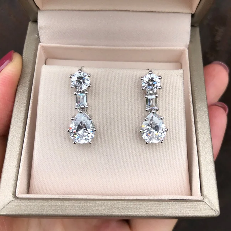 Роскошные женские серьги гвоздики 1 пара модные ювелирные изделия милые